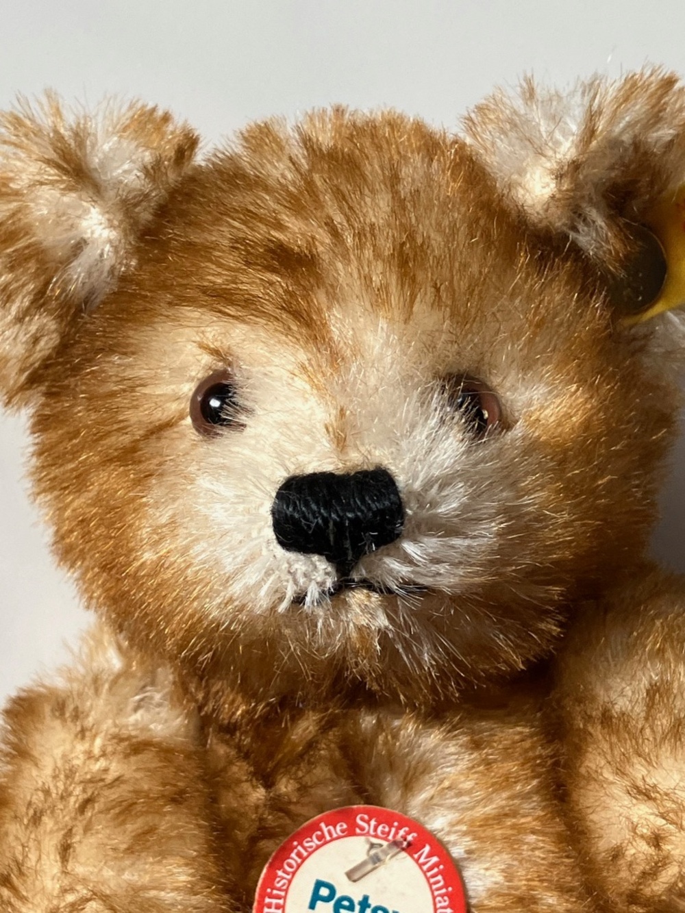 NEW w/tags  Historic Mini Teddy Bear Mohair Button & Paper Tag (Baby, Toddler) - Picture 4 of 8